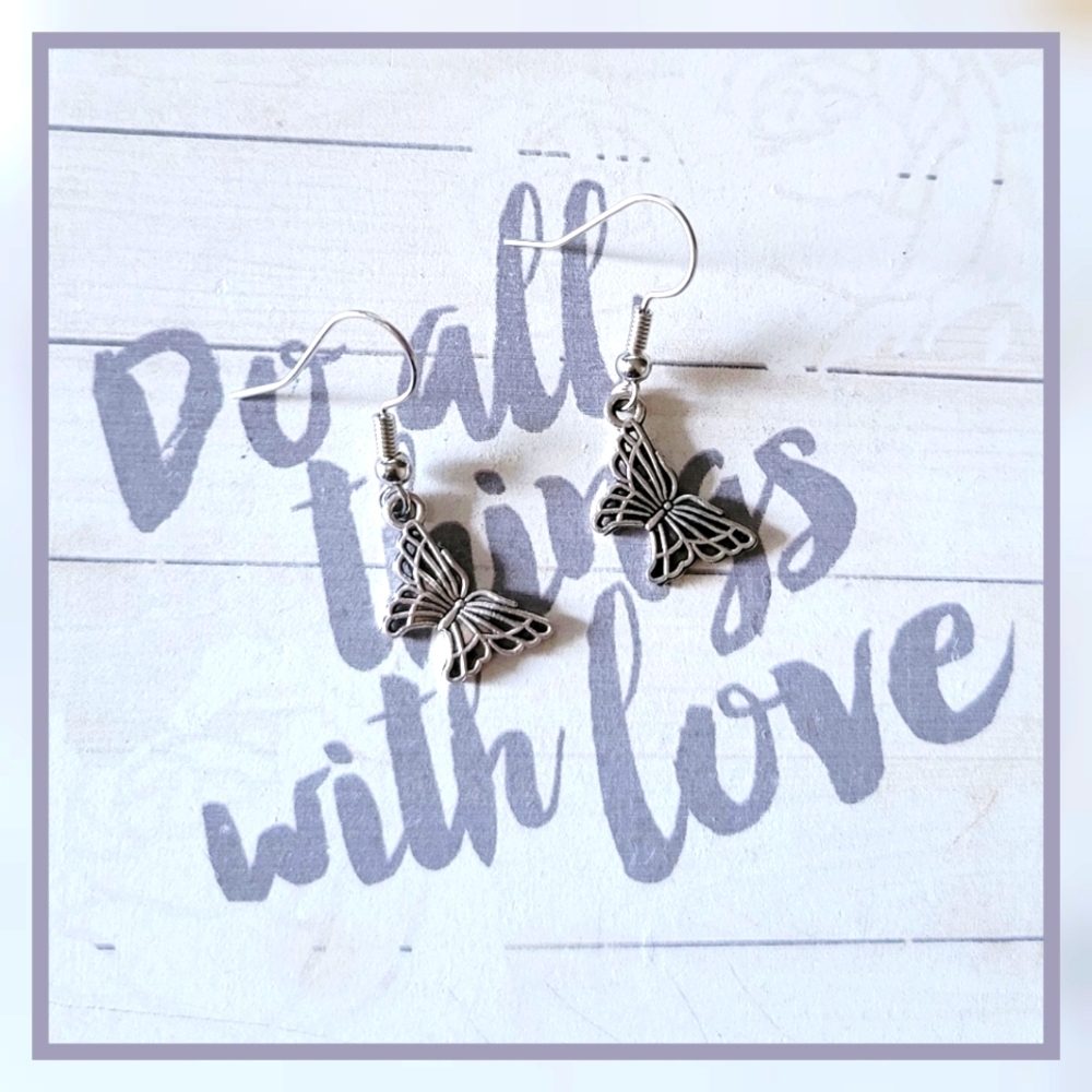 Butterfly Drop Earrings